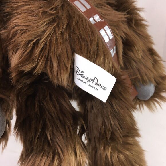 Disney Parks Chewbacca Star Wars Plush 19" Rise of Skywalker Blue Eyes - Picture 7 of 9